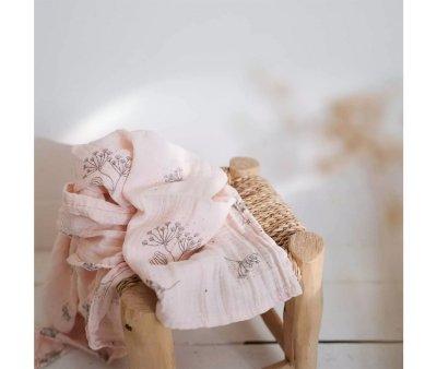 Mussola L Bianca Swaddle Ombrelle Pink