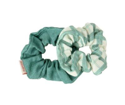 2 Coleteros Scrunchie Fern Plaid