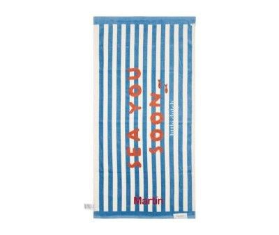 Toalla de Playa Ocean Sea Life Azul Personalizable