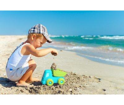 Brinquedo de praia Camio Basculante Turquesa RuBi BiBio