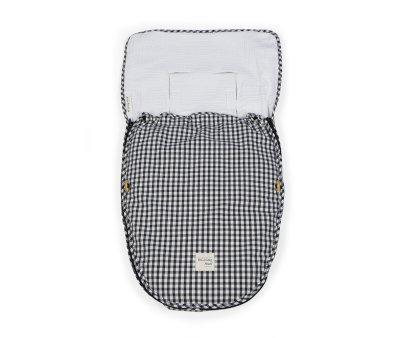 Saco Cuco 2 en 1 I Love Vichy Negro Entretiempo