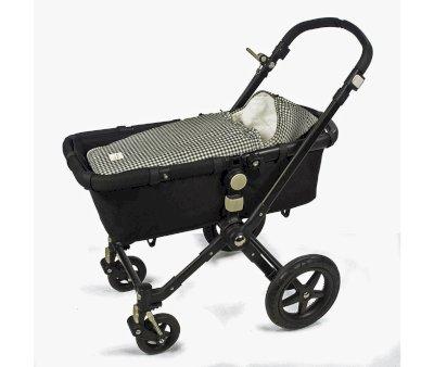 Saco Cuco 2 en 1 I Love Vichy Negro Entretiempo