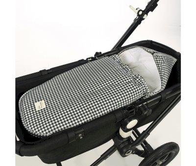 Saco Cuco 2 en 1 I Love Vichy Negro Entretiempo