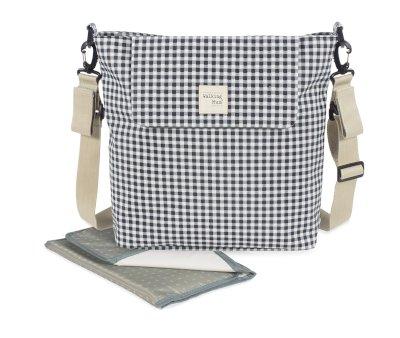 Borsa Cambio con Fasciatoio I love Vichy Nero