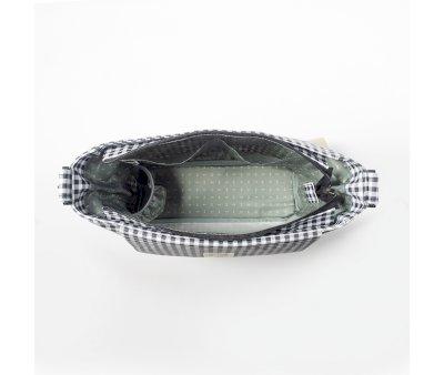 Borsa Cambio con Fasciatoio I love Vichy Nero