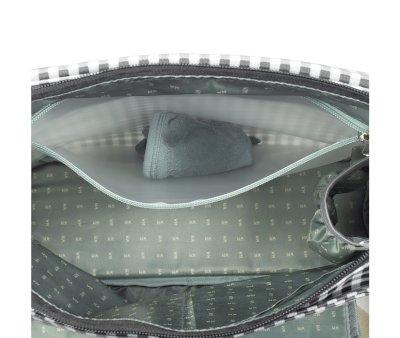 Borsa Cambio con Fasciatoio I love Vichy Nero