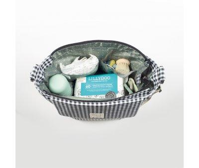 Borsa Cambio con Fasciatoio I love Vichy Nero