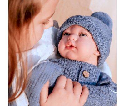 Mueco Reborn Alberto Azul con Saco