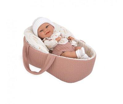 Bambola Vinile Elegance Babyto 33 cm con Cesta