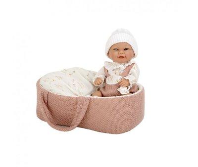 Bambola Vinile Elegance Babyto 33 cm con Cesta