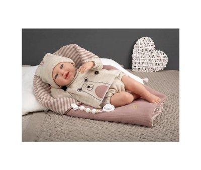 Boneca Reborn Lain com saco 45 cm