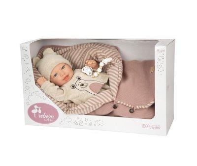 Boneca Reborn Lain com saco 45 cm