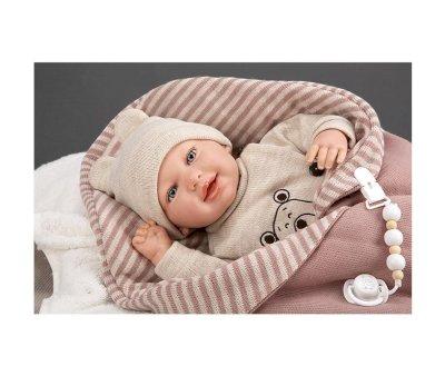 Boneca Reborn Lain com saco 45 cm