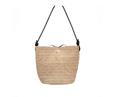 Bolsa preta Rafia Sama