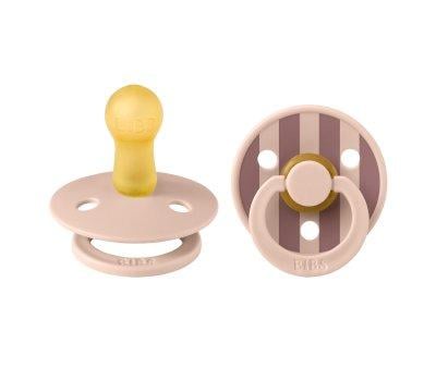 2 Chupetes BIBS Studio Colour Round Block Blush Mix