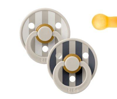 2 Succhietti BIBS Studio Colour Round Block Sand Mix