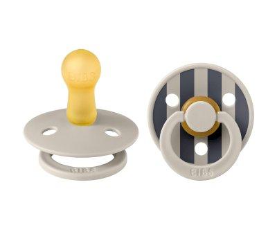 2 Succhietti BIBS Studio Colour Round Block Sand Mix