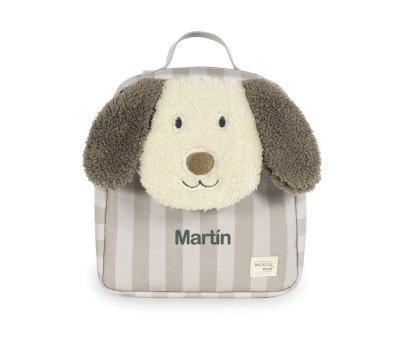 Sac  Dos Chien en Peluche Sintra Beige Personnalisable