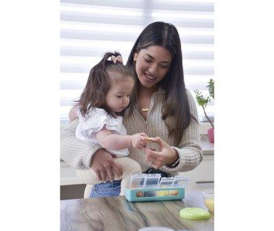 Caja Snackle 4 Compartimentos Blue