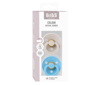 2 Chupetes BIBS Colour Round Mushroom/Breeze