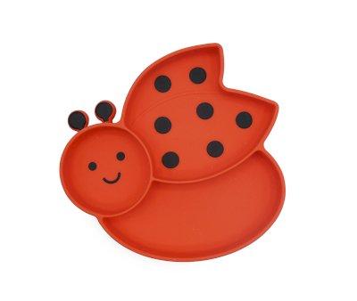 Plato de Silicona con Ventosa Lady Bug