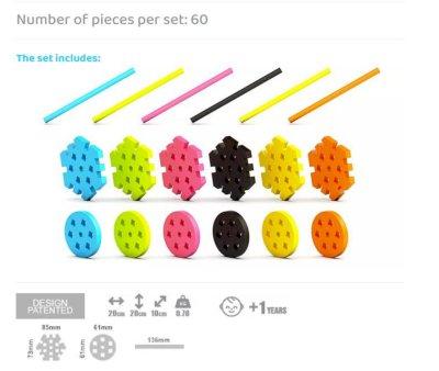 60 Pezzi Costructor Maxi