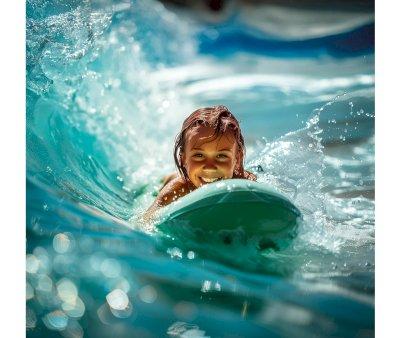 Prancha de bodyboard inflvel Rosa Claro Makaio