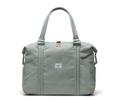 Bolsa Canastilla con Cambiador Strand Duffle Iceberg Green Crosshatch