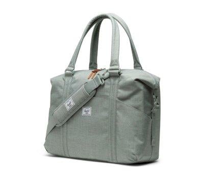 Bolsa Canastilla con Cambiador Strand Duffle Iceberg Green Crosshatch