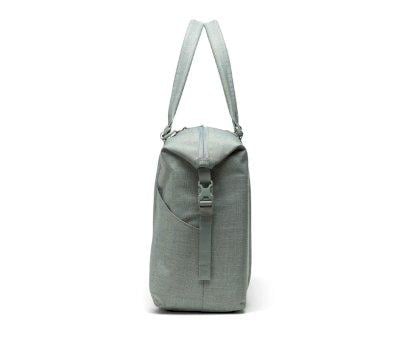 Bolsa Canastilla con Cambiador Strand Duffle Iceberg Green Crosshatch