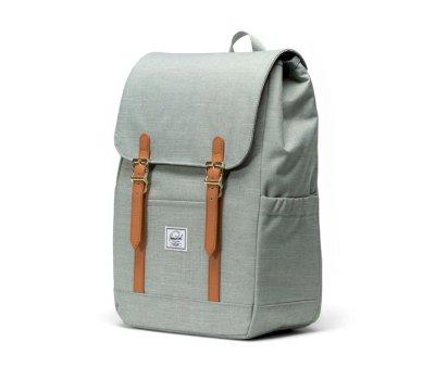 Mochila Herschel Retreat Small Iceberg Green Crosshatch