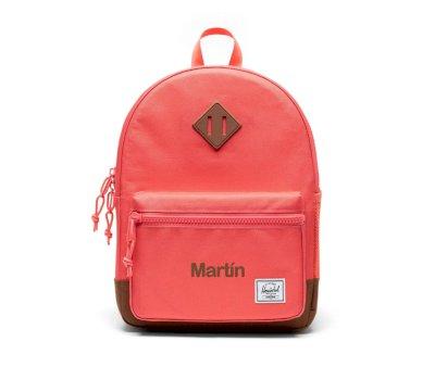 Mochila Herschel Heritage Kids Dubarry/Saddle Brown Personalizable