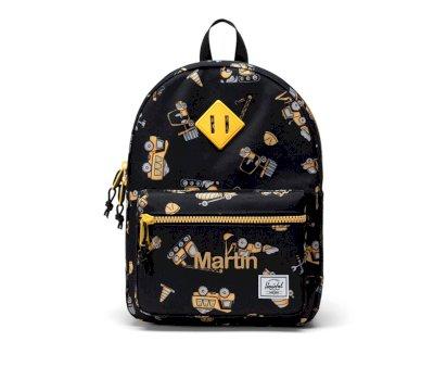 Mochila Herschel Heritage Kids Construction Site Personalizable