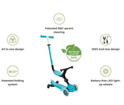 Patinete Go Up Active Luces Led 360 Mint