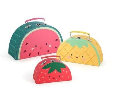 Set de 3 Maletas Encajables "Les Fruits Gourmands"