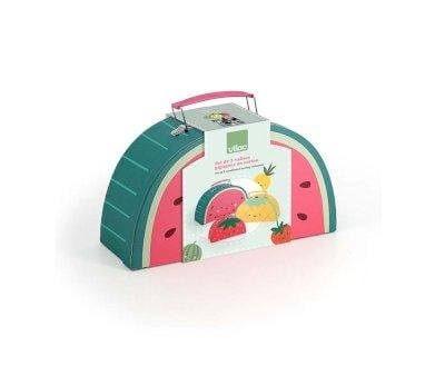 Set de 3 Maletas Encajables "Les Fruits Gourmands"