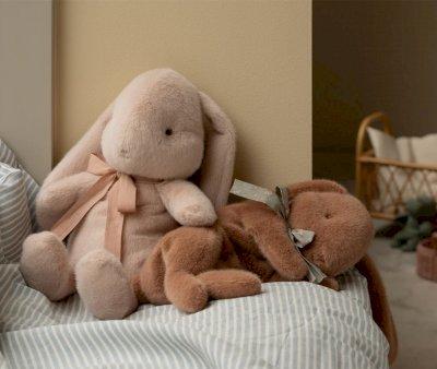 Peluche Sleeping Bunny Plush Light Brown Piccolo