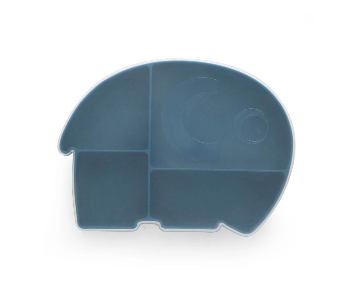 Piatto Divisorio Silicone Fanto Nordic Blue con Coperchio