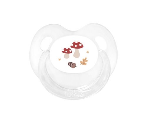 Chupete Retro Transparente Winter Forest