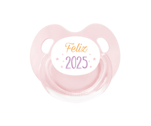 Chupete Retro Rosa Feliz 2025