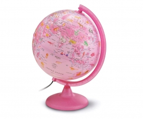 Globo Terrqueo Luminoso Pink Zoo