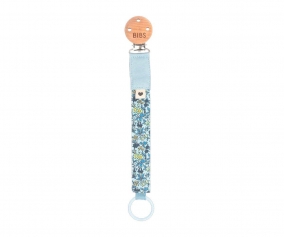 Pacifier Holder BIBS Liberty Chamomile Lawn Baby Blue