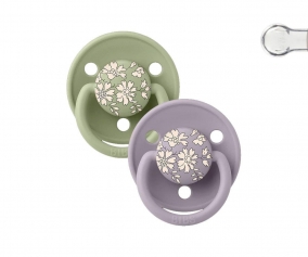 2 Chupetes BIBS De Lux Capel Sage Mix Silicona