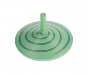 Light Green Spiral Wooden Top