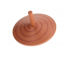 Trottola Legno Spirale Marrone Chiaro