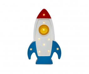 Mini Lmpara Space Rocket Galactic White