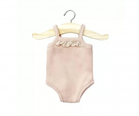 Body en dentelle ctele et  ptales pour poupe Gordis