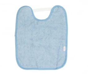 Babete Toalaha Plastificada com elstico Vintage Azul