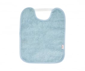 Babete Toalha Plastificado com elstico Azul Claro