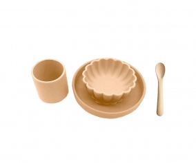 Vajilla de Silicona Beige